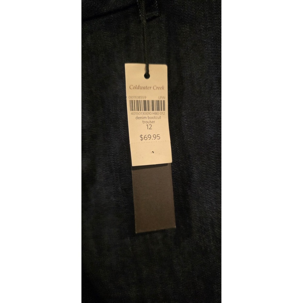 COLDWATER CREEK Denim Bootcut Trouser Jean Pants Sz 16 wide Leg - Picture 3 of 8
